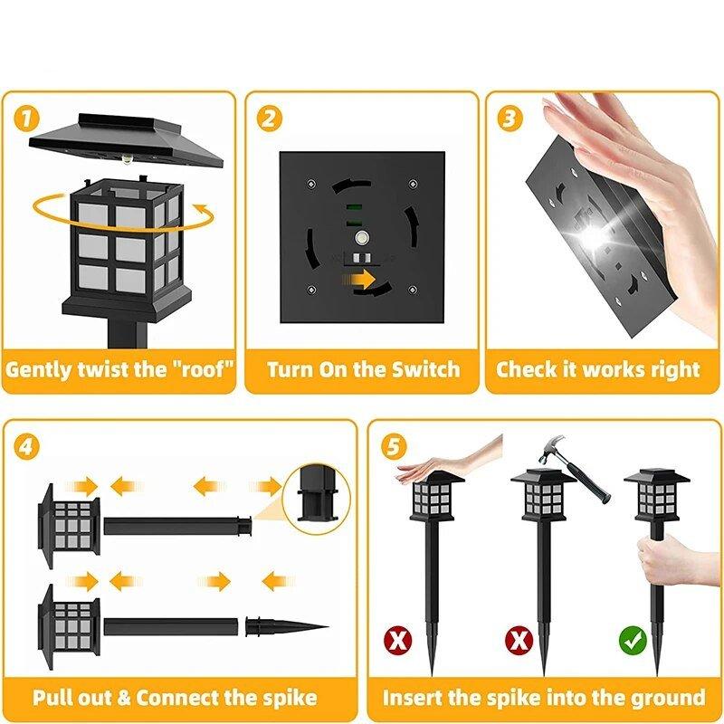 Homezie.de-Homezie Solarleuchten | Solar betrieben | Außenlaternen für den Garten