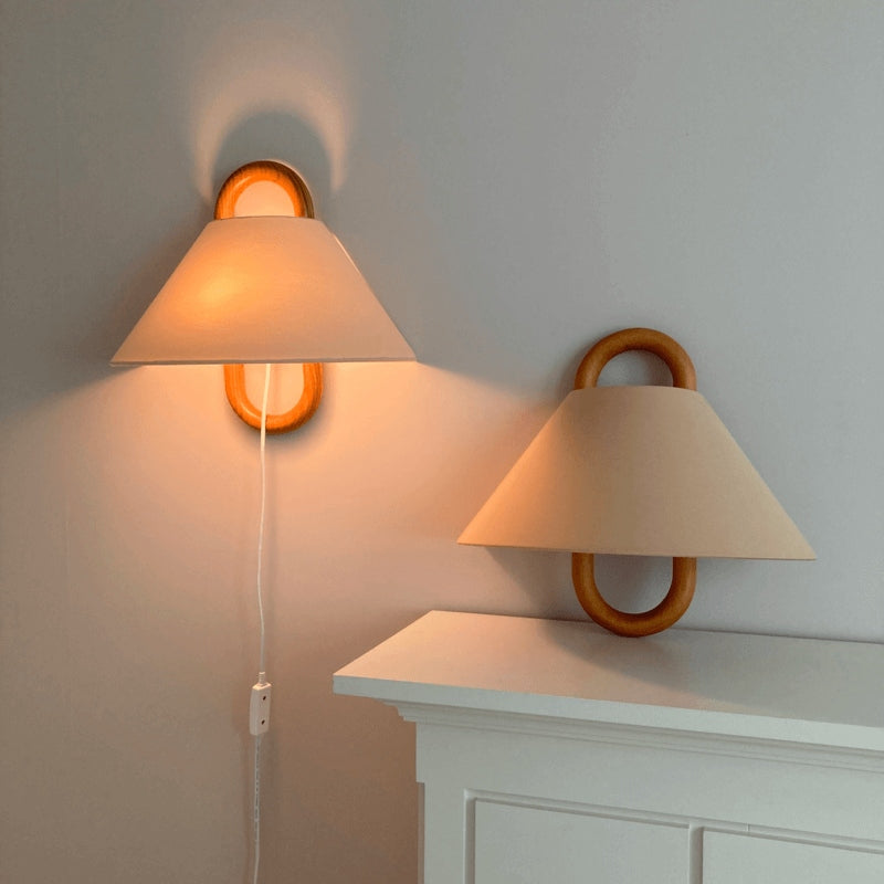 Homezie Wandlampe | Moderner Kiefernholz | Für Wohnzimmer und Schlafzimmer