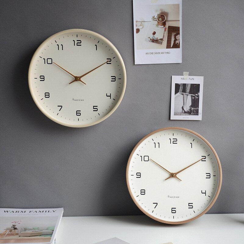 Homezie.de-clock-Homezie Wanduhr aus Holz | Skandinavisches Design | Stilvolle Wanddekoration für Ihr Zuhause